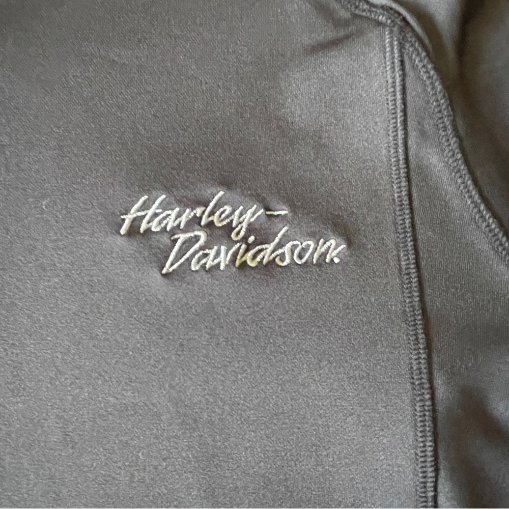 Harley Davidson Black Quarter-Zip Pullover - Picture 4 of 11